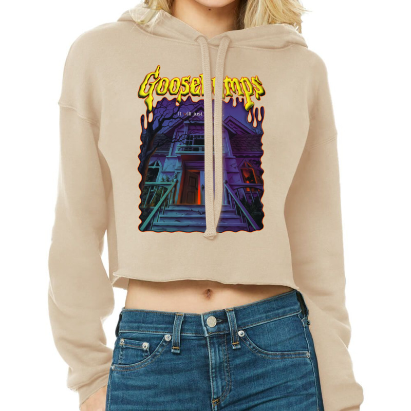 Goosebumps Vintage Welcome To Dead House Cropped Hoodie by macoagapurt | Artistshot