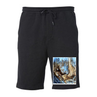 Tree Wood Texture   Abstract Pattern Fleece Short | Artistshot