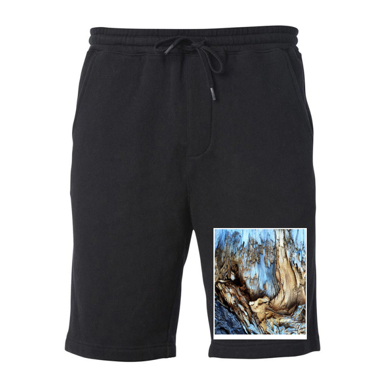 Tree Wood Texture   Abstract Pattern Fleece Short | Artistshot