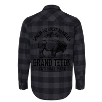 Limited Edition Home Of The American Buffalo Grand Teton National Park Flannel Shirt | Artistshot