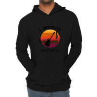 I Destroy Silence Guitar 1 Lightweight Hoodie | Artistshot