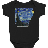 Arkansas Starry Night Style State T Shirt Baby Bodysuit | Artistshot