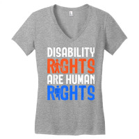 Disability Rights Are Human Rights Disability Awareness T Shirt Women's V-neck T-shirt | Artistshot