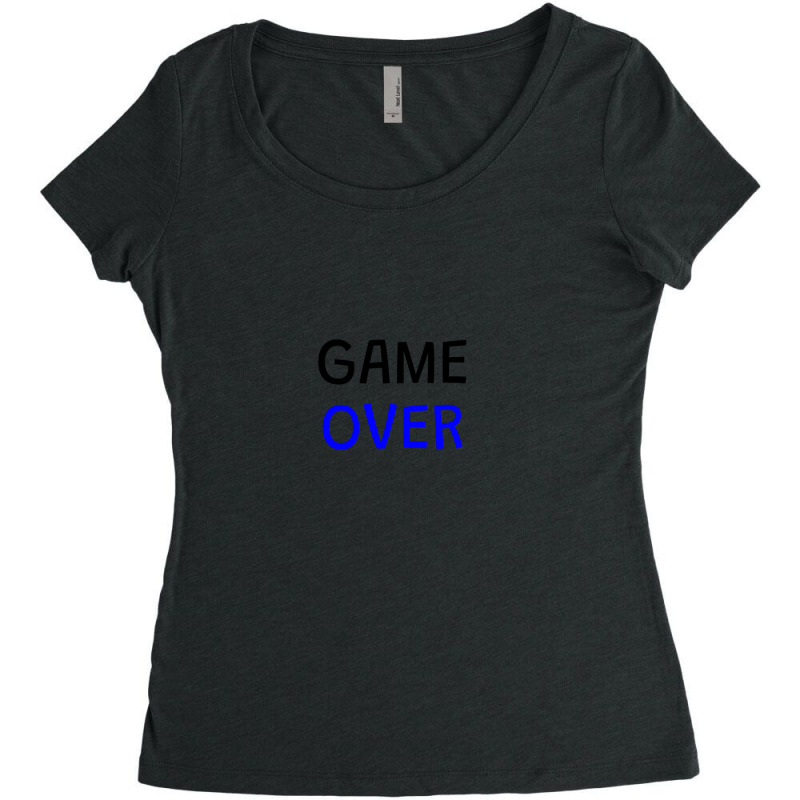 Game Over Women's Triblend Scoop T-shirt by FredPerry | Artistshot