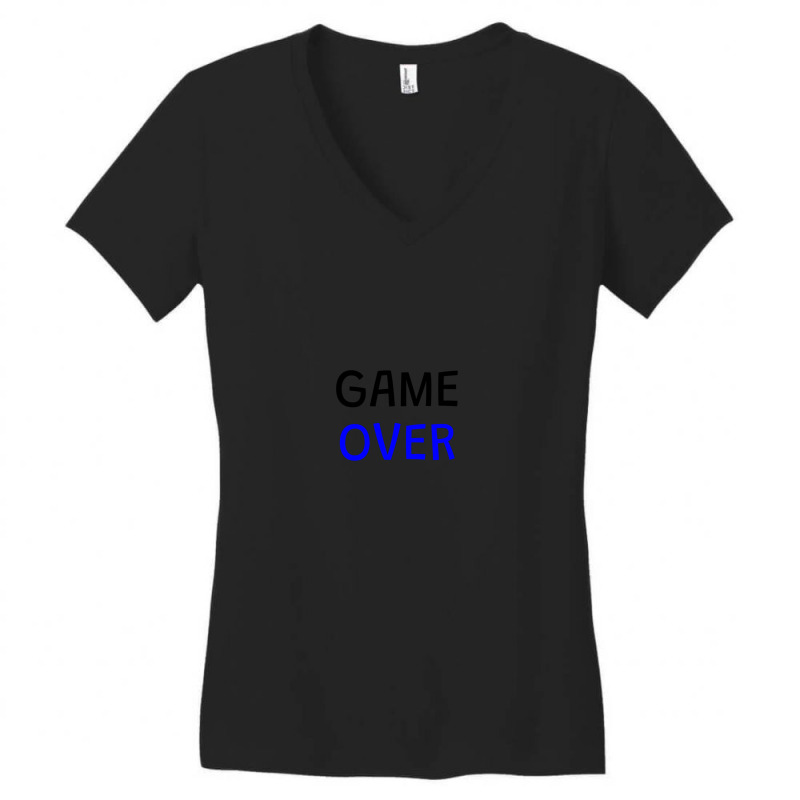 Game Over Women's V-Neck T-Shirt by FredPerry | Artistshot