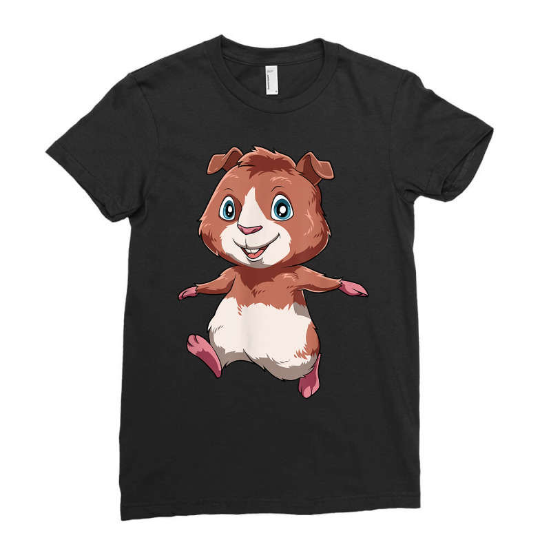 Guinea Pig Runs Away T Shirt Ladies Fitted T-Shirt by corrinwpxbilal | Artistshot