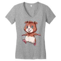 Guinea Pig Runs Away T Shirt Women's V-neck T-shirt | Artistshot