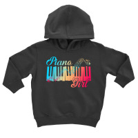 Vintage Piano Girl Pianist Music Notes Musical Keyboard Cute T Shirt Toddler Hoodie | Artistshot