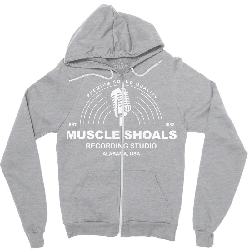 Muscle Shoals Recording Studio Distressed (official) Classic Zipper Hoodie by iuliyaagjeij | Artistshot