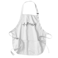 Violin Violinist Heartbeat String Instrument Musician T Shirt Medium-length Apron | Artistshot