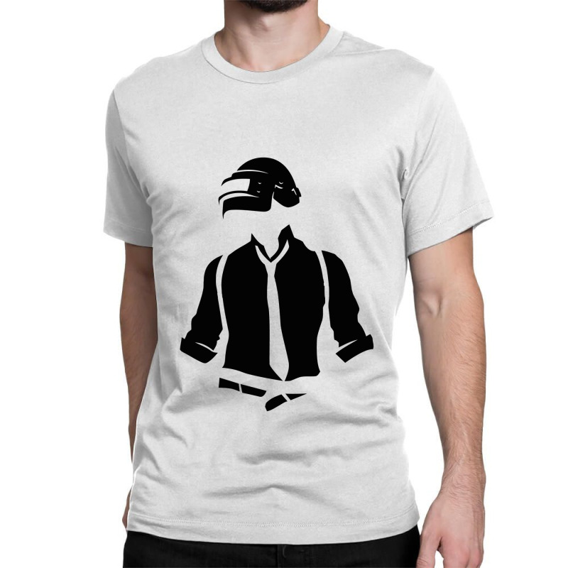 Black Pubg Man Classic T-shirt | Artistshot