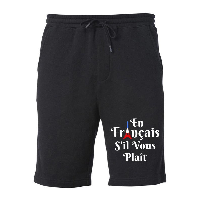 En Francais S'il Vous Plait   French Teacher Premium T Shirt Fleece Short by adam.troare | Artistshot