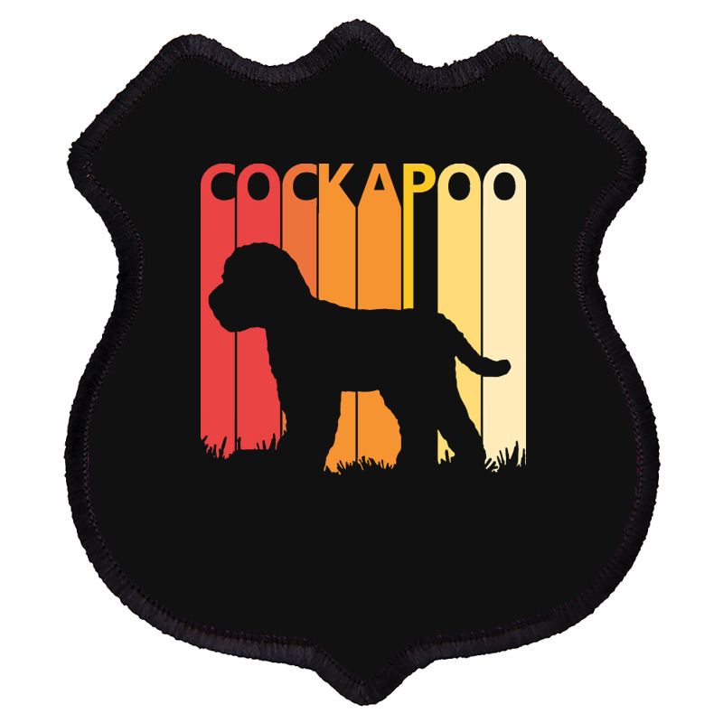 Cockapoo T  Shirt Vintage Cockapoo Dog T  Shirt Shield Patch | Artistshot