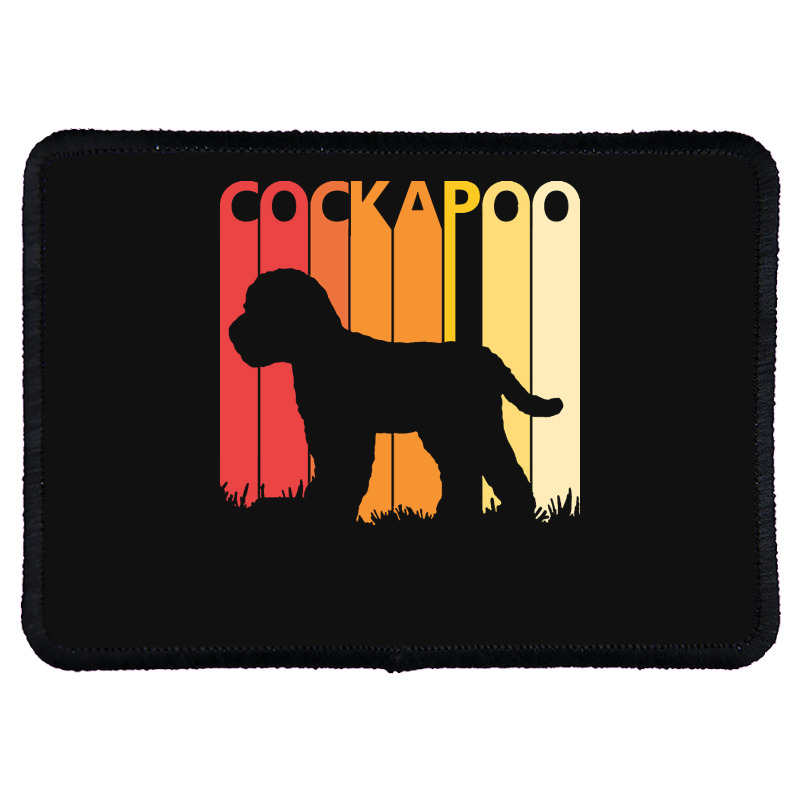 Cockapoo T  Shirt Vintage Cockapoo Dog T  Shirt Rectangle Patch | Artistshot