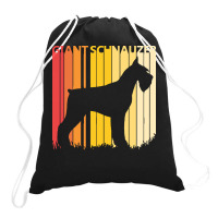 Giant Schnauzer T  Shirt Vintage Giant Schnauzer Dog T  Shirt Drawstring Bags | Artistshot