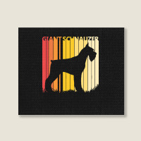 Giant Schnauzer T  Shirt Vintage Giant Schnauzer Dog T  Shirt Landscape Canvas Print | Artistshot