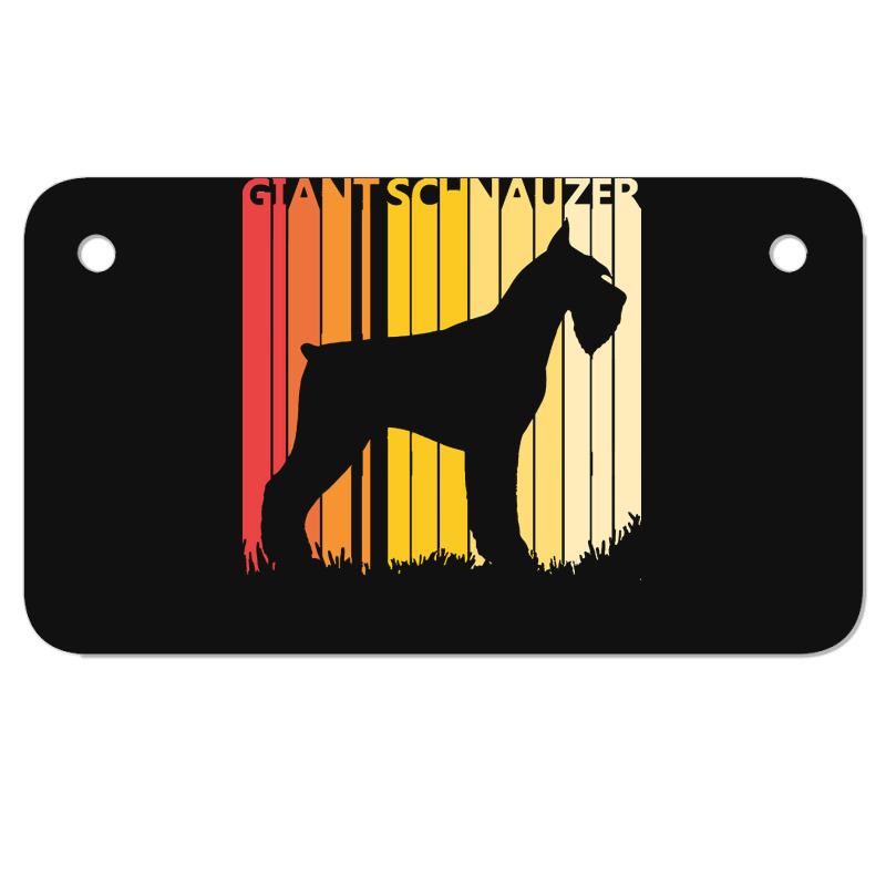 Giant Schnauzer T  Shirt Vintage Giant Schnauzer Dog T  Shirt Motorcycle License Plate | Artistshot