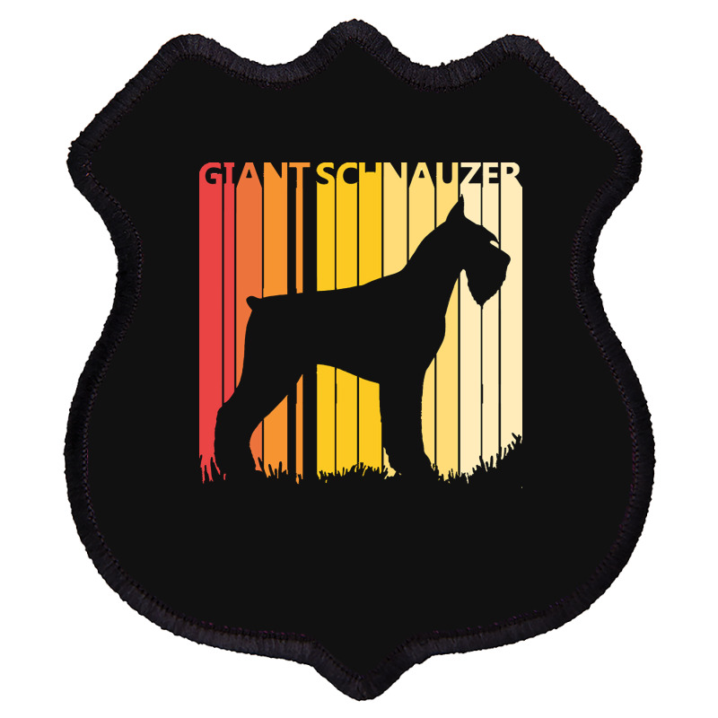 Giant Schnauzer T  Shirt Vintage Giant Schnauzer Dog T  Shirt Shield Patch | Artistshot