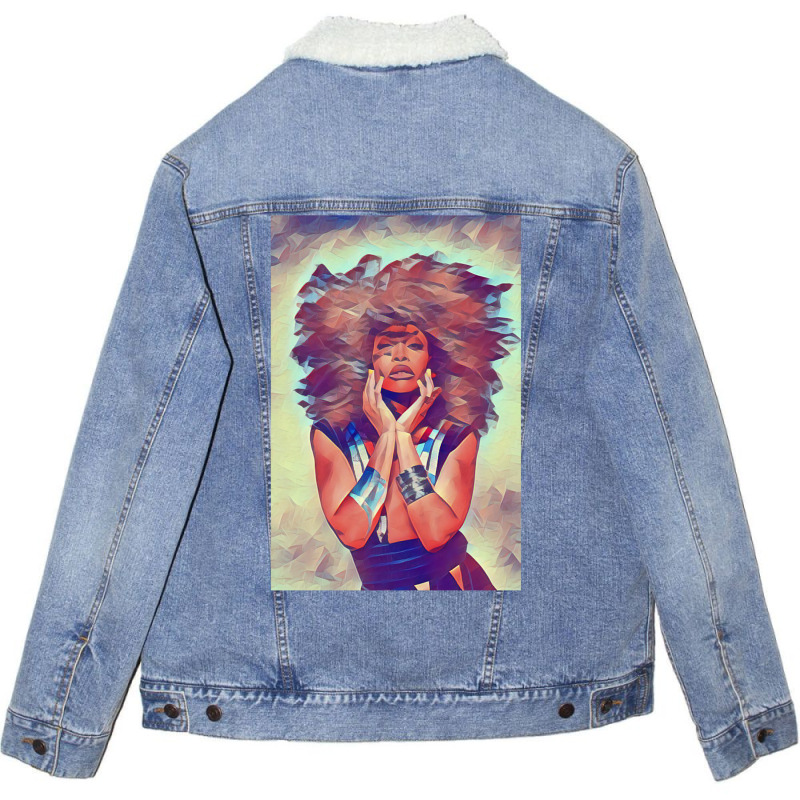 Digital Badu Unisex Sherpa-lined Denim Jacket | Artistshot