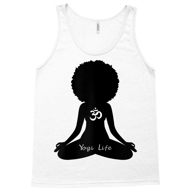 Womens Yogi Life Black Heritage Meditation Om Yoga T Shirt Tank Top | Artistshot