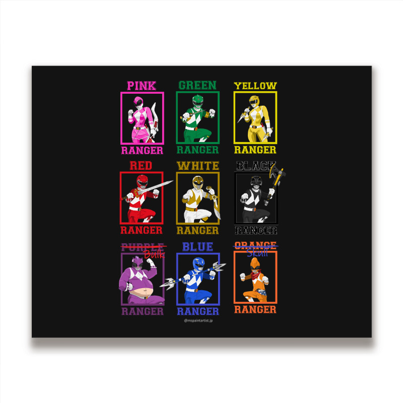 Trending Mighty Morphin Collection Metal Print Horizontal | Artistshot