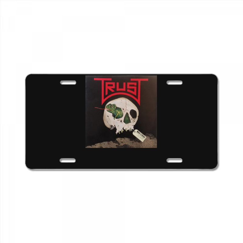 Trust - Man's Trap Album 1983 License Plate | Artistshot