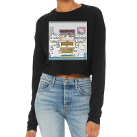 Limited Edition Paper View Fight Cropped Sweater | Artistshot