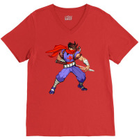 Strider Hiryu Stance V-neck Tee | Artistshot