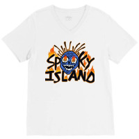 Spooky Island Classic V-neck Tee | Artistshot