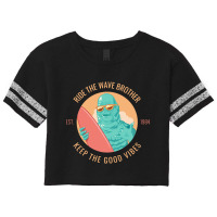 Limited Edition Keep The Good Vibes Creature From The Swamp Scorecard Crop Tee | Artistshot