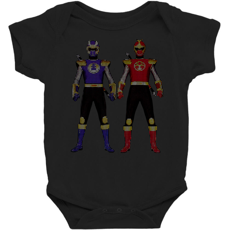 Limited Edition Navy Thunder Ranger & Crimson Thunder Ranger Power Ran Baby Bodysuit by haodinhvan1 | Artistshot