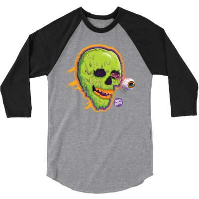 Eyeball Skull 3/4 Sleeve Shirt Designed By Johny Caputti