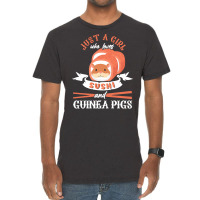 Guinea Pig T  Shirt Girl Who Loves Guinea Pigs Sushi Japan Rodent Fan Vintage T-shirt | Artistshot