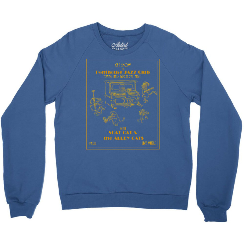 Aristocats Jazz Show Crewneck Sweatshirt by tomanipilevai | Artistshot