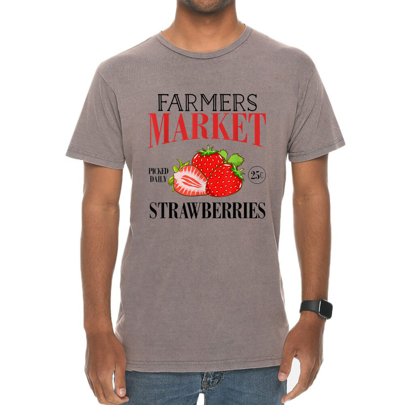 Farmers Market Pick Daily Strawberry Vintage T-shirt | Artistshot