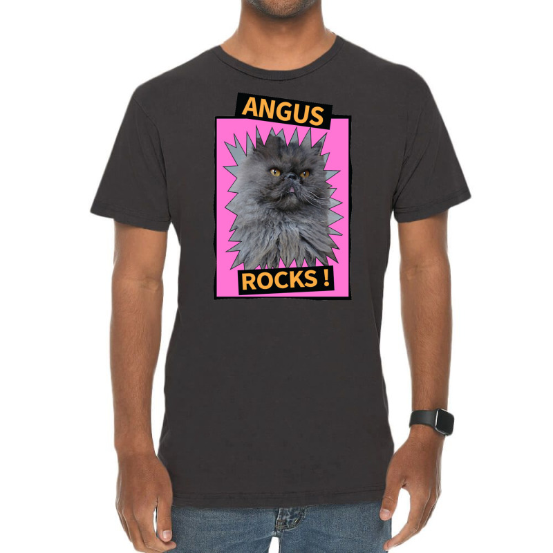 Angus Rocks Vintage T-Shirt by charkmatgenb | Artistshot