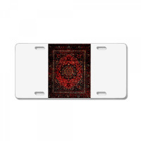 Persian Carpet Look In Rose License Plate | Artistshot