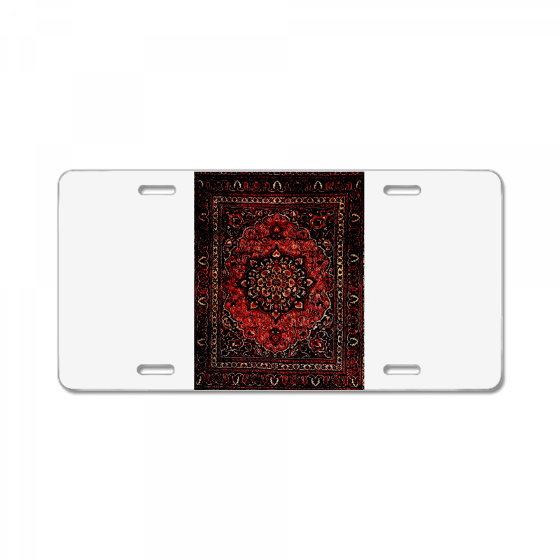 Persian Carpet Look In Rose License Plate | Artistshot