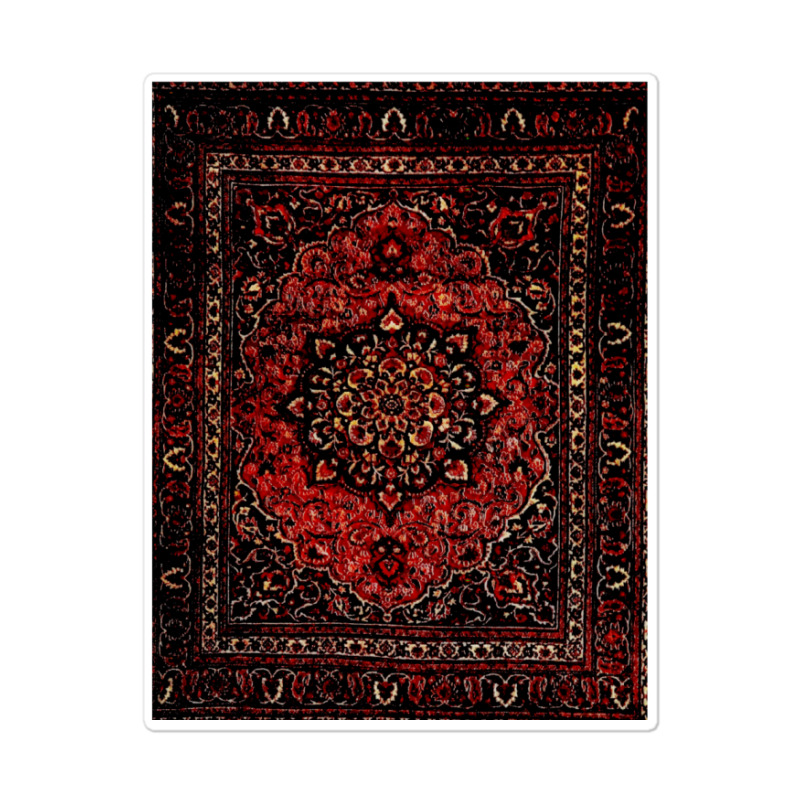 Persian Carpet Look In Rose Sticker | Artistshot