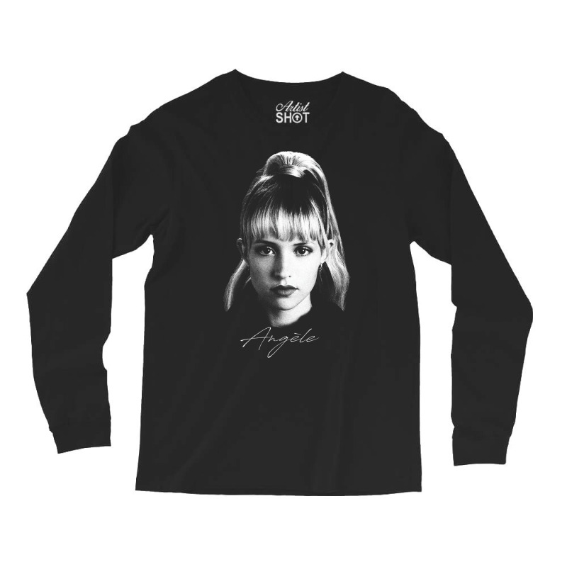 Angèle   Portrait Long Sleeve Shirts | Artistshot