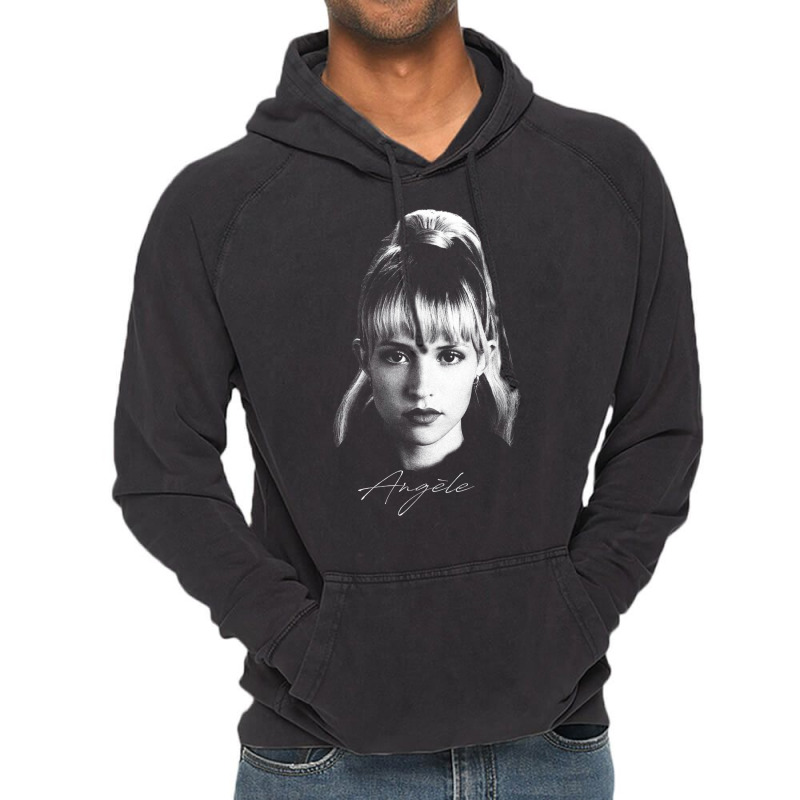 Angèle   Portrait Vintage Hoodie | Artistshot