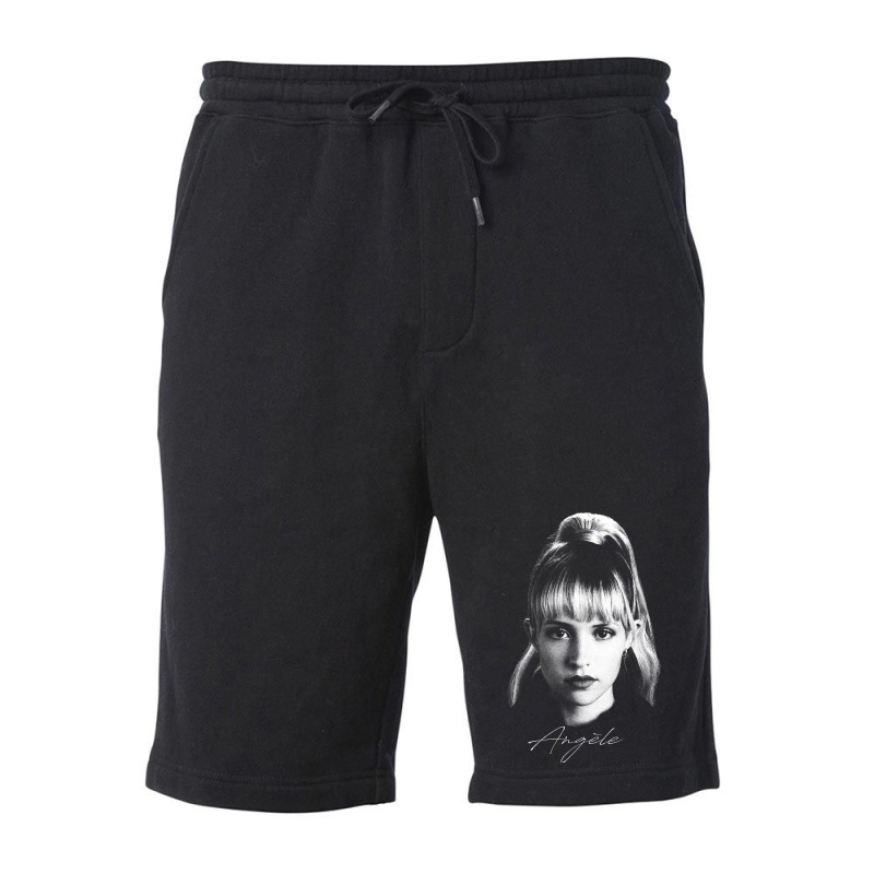 Angèle   Portrait Fleece Short | Artistshot