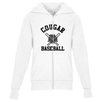 Cougar Baseball Youth Zipper Hoodie | Artistshot