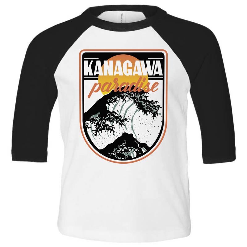 Kanagawa Paradise Toddler 3/4 Sleeve Tee by pedralouca | Artistshot