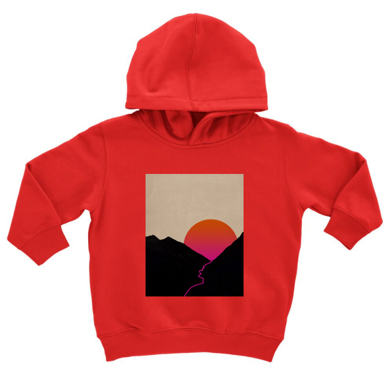 Pink Sun Toddler Hoodie by kbrallart | Artistshot