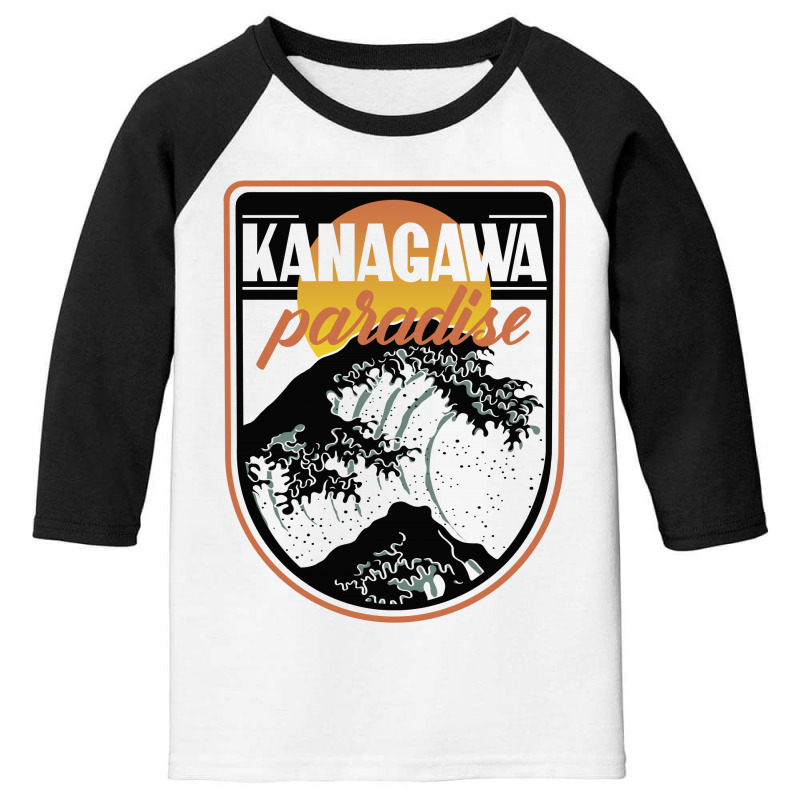 Kanagawa Paradise Youth 3/4 Sleeve by pedralouca | Artistshot