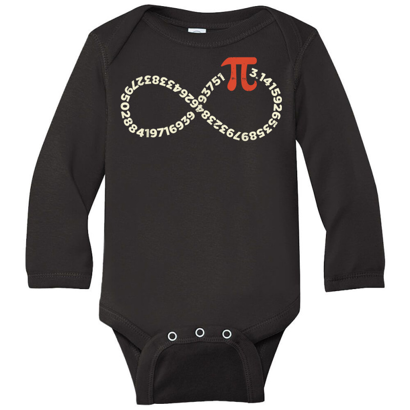 Funny Pi Day Shirt Infinity Symbol Math Geek Infinite Sign T Shirt Long Sleeve Baby Bodysuit by adam.troare | Artistshot