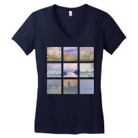 Soft Monet Collage Women's V-neck T-shirt | Artistshot