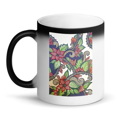 Floral Design Magic Mug Designed By Mahroona's Art