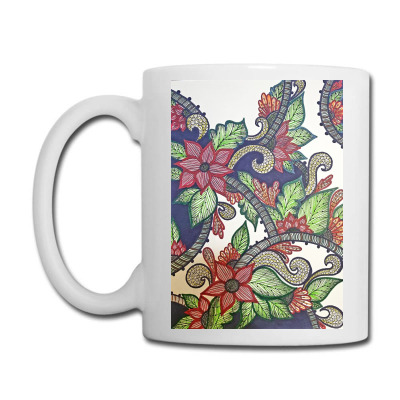 Floral Design Coffee Mug Designed By Mahroona's Art